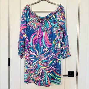 Lilly Pulitzer size Large women’s silk dress